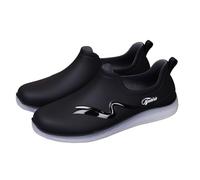 Botas de lluvia de media pantorrilla para mujer, botas de lluvia para hombre, ligeras, sin costuras, zapatos de goma de una sola pieza, zapatos de diseño de pantorrilla extra ancha para días lluviosos
