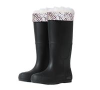 Botas de lluvia de moda para mujer con suela antideslizante de piel sintética para actividades al aire libre agradables en condiciones húmedas versátiles como camping, senderismo o en la vida