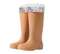 Botas de lluvia de moda para mujer con suela antideslizante de piel sintética para actividades al aire libre agradables en condiciones húmedas versátiles como camping, senderismo o en la vida