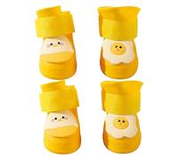 Botas de lluvia de silicona para perros, botas de protección, impermeables para perros, zapatillas de deporte, perfectas para Rainy y Snowy, 4 piezas, tamaño M/L, multicolor