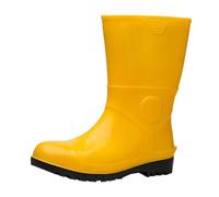 Botas de lluvia de trabajo para hombre, a prueba de golpes y pinchazos, para industria y minería, resistentes al aceite y a los álcalis, zapatos acuáticos blancos, tubo medio sin forro polar, zapatos