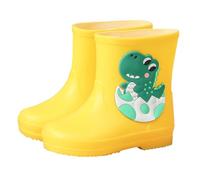 Botas de lluvia dinosaurios niño bebé botas de lluvia niña estudiante niño atrapar mar niño niño niño al aire libre zapatos agua niñas invierno botas 36, amarillo, 28 EU