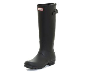 Botas de lluvia Hunter Original con espalda ajustable para mujer - negro -39
