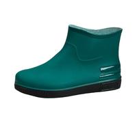 Botas de lluvia modernas para mujer, con suela plana, cómodas y transpirables, resistentes al viento, resistentes a la abrasión, botas de pesca antideslizantes y resistentes al agua, suelas de goma