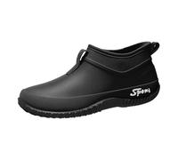 Botas De Lluvia Mujer Cortas, Botines Mujer Tacón Plano, Bota Gruesa Cómoda, Botín Ciudad Diaria, Zapato Antideslizante Y Durable, Zapato Chelsea Impermeable Chic, Shoes - Leger, Negro , 40 EU