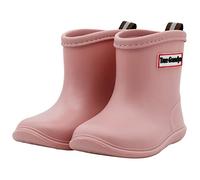 Botas de lluvia para bebés Botas de lluvia cortas para niños pequeños, fáciles de poner y resistentes al agua