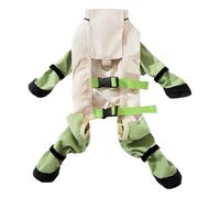 Botas de lluvia para cachorros - juego de zapatos anti -slip, equipo de pie ajustable | Botas para perros con tirantes y tiras luminosas para suelos de madera interior, paseos lluviosos al aire libre