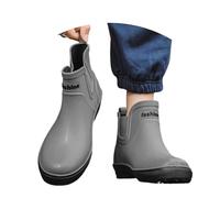 Botas de Lluvia para Hombre, Calzado para Senderismo al Libre, Camping, Antideslizantes, cómodas, hasta Media, para Actividades diarias Funda Botas De