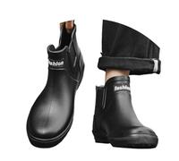 Botas de Lluvia para Hombre, Calzado para Senderismo al Libre, Camping, Antideslizantes, cómodas, hasta Media, para Actividades diarias Funda Botas De