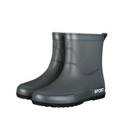 Botas de lluvia para hombre de media altura, botas de pesca para hombre, botas de goma impermeables de moda para cocina, servicio de entrega cómodas, zapatos de jardín ligeros, botas de trabajo