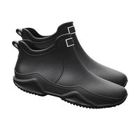 Botas de lluvia para hombre, funda impermeable de goma para zapatos | Antideslizantes impermeables para botas de lluvia para zapatos - Fundas cortas para la lluvia, para senderismo, escalada, camping