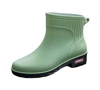 Botas de lluvia para mujer con suela antideslizante caña material impermeable peso ligero diseño moderno ideal para condiciones húmedas paseos y uso diario 2026, verde, 39 EU