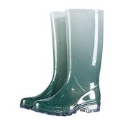 Botas de lluvia para mujer, elegantes y largas, ideales para exteriores y para todas las estaciones. Botas De Agua Niño Panamá Botas (Green, 41)
