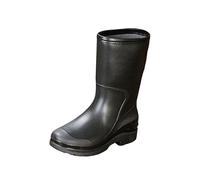 Botas de lluvia para mujer, impermeables, botas de goma, medias altas, botas de goma cortas, zapatos de jardín, botas de trabajo, botas de lluvia, botines de lluvia, Negro , 36 EU