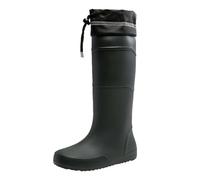 Botas de lluvia para mujer, impermeables, botas de goma para mujer, con forro alto, antideslizantes, de entretiempo, cálidas, suaves, cómodas, de trekking, resistentes a la abrasión, monocolor, gris