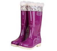 Botas de lluvia para mujer, modernas, de alta calidad, para senderismo, camping, uso diario, cómodas, tacón bajo, resistentes al agua, para condiciones húmedas, morado, 39 EU