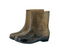 Botas de Lluvia para Mujer Y Hombre Trabajo Deslizamiento Antideslizante Tobillo Boots Botines Cuero Sin Cordones Agua Zapatos Caminar Invierno