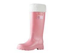 Botas de Lluvia para Mujer Y Hombre Zapatos Trabajo Deslizamiento Zapatillas Cálidas Botines Cuero Sin Cordones Goma Wellington Boots Moda