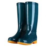 Botas de lluvia para mujer, zapatos de goma de caña alta con suela cómoda, diseño ligero y duradero para uso diario al aire libre en condiciones climáticas adversas, ideales para el día a día o en el