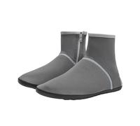 Botas de lluvia para mujer, zapatos de playa, buceo, esnórquel, surf, caña alta, antideslizantes, suaves y cómodas, transpirables, altamente elásticas, con cremallera, zapatos de mujer lacados, gris