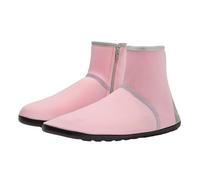 Botas de lluvia para mujer, zapatos de playa, buceo, esnórquel, surf, caña alta, antideslizantes, suaves y cómodas, transpirables, altamente elásticas, con cremallera, zapatos de mujer lacados, Rosa