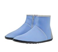 Botas de lluvia para mujer, zapatos de playa, buceo, esnórquel, surf, caña alta, antideslizantes, suaves y cómodas, transpirables, altamente elásticas, con cremallera, zapatos de mujer lacados, azul
