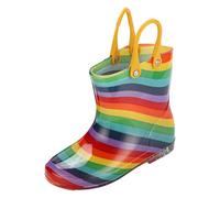 Botas de lluvia para niñas, calzado infantil, bonito diseño floral, duraderas y elegantes, botas de lluvia para niñas para actividades al aire libre y, multicolor, 31 EU