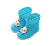 Botas de lluvia para niñas, impermeables, de PVC, ligeras, de dibujos animados, para jardín, para exteriores, día lluvioso, para jugar en rutas escolares, viajes de vacaciones y fin de semana, Blue