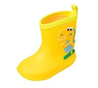 Botas de lluvia para niños: botas de goma para niños, ligeras, tobilleras altas e impermeables, zapatos de lluvia para niños y niñas, resistentes a la intemperie con suela antideslizante