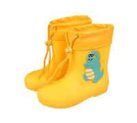 Botas de lluvia para niños de dibujos animados lindo bota de lluvia niño bebe niño niña botas y botines niña niño antideslizante zapato impermeable bota goma bota de goma, #01-amarillo, 9-9.5 ans