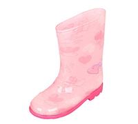 Botas de lluvia para niños pequeños Botas de lluvia para bebés Botas de lluvia cortas para niños pequeños, Rosa intenso., 35.5 EU