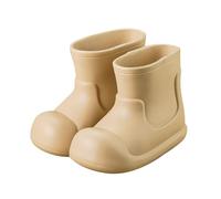 Botas de lluvia para niños, unisex, antideslizantes, con patrón de dibujos animados, botas de goma resistentes al agua, estilo pull on, ligeras, cómodas de llevar, para 2 a 10 años, Caqui., 29 EU