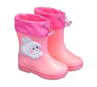 Botas de lluvia para niños y niñas, impermeables, antideslizantes, zapatos de lluvia cómodos, para niñas y niñas, botas de agua ligeras para niños y adolescentes, suaves y resistentes, botas de goma