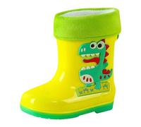 Botas de lluvia para niños, zapatos de lluvia para niños y niñas, zapatos al aire libre, botas de goma impermeables al tobillo para niños, ligeras, resistentes a la intemperie, antideslizantes, con