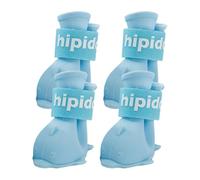 Botas de lluvia para perro, 4 zapatos cómodos para perros, protectores de patas de mascotas, calzado antideslizante para mascotas, de goma, fundas protectoras para patas de cachorros, equipo de