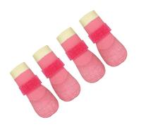Botas de Lluvia para Perros Diseño Antideslizante y Transpirable Zapatos de Lluvia para Protecciones de Patas Aire Libre 4PCS Zapatos Antideslizantes para Perros