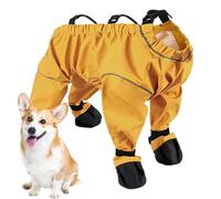 Botas de lluvia para perros, pantalones para perros con tirantes - Pantalones para perros - Botas antideslizantes para perros pequeños medianos Zapatos para perros de compañía, Zapatos para perros
