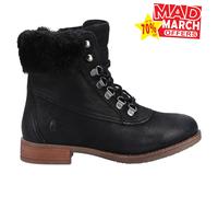 Hush Puppies Effie Espuma Viscoelástica Mujer Casual Moda Caminar Botas Negras