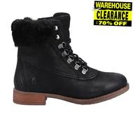 Hush Puppies Effie Espuma Viscoelástica Mujer Casual Moda Caminar Botas Negras