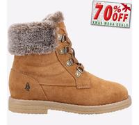 Hush Puppies Mini Florence Júnior Infantil Niña Moda Ante Botas Casual Marrón