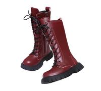 Botas de Moda para Niñas con Diseño de Inviernero Cálidas y Seguras para Actividades Exteriores (Red, 31 Little Child)