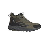 adidas Hombre Terrex Anylander Leather Mid Hiking Shoes, Olive strata/Carbon/Core Black, 44 2/3 EU