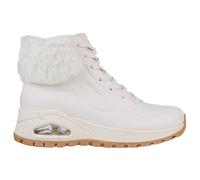 Skechers Mujer Uno Rugged Fall Air Trainers, Natural Durabuck/Faux Fur, 37 EU
