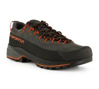 La Sportiva - Zapatillas de senderismo Hombre - TX4 Evo GTX Carbon/Cherry Tomato de Cuero - Talla 43 - Gris Gris 43