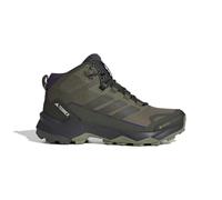 adidas Mujer Terrex Skychaser Ax5 Mid Gore-Tex Hiking Shoes, Olive Strata/Night Cargo/Aurora Plum, 40 EU