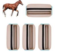 Botas de mosca para caballos: leggings transpirables para caballo, prácticas botas de malla y vendas para patas de mosca para establos y pastos para prevención de moscas para establos y pastos para