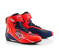 Botas de moto Alpinestars Faster-4 colección MM93 rojo-azul-blanco fluorescente 45