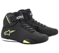 Botas de moto Alpinestars Sector Negro-Amarillo Flúor 38,5