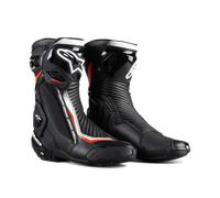 Alpinestars SMX Plus V2 Motocicleta Moto Botas Negro Blanco Rojo Fluo