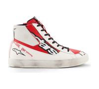 Alpinestars Stated Flair Zapatillas de motociclismo, blanco/rojo, Talla 14